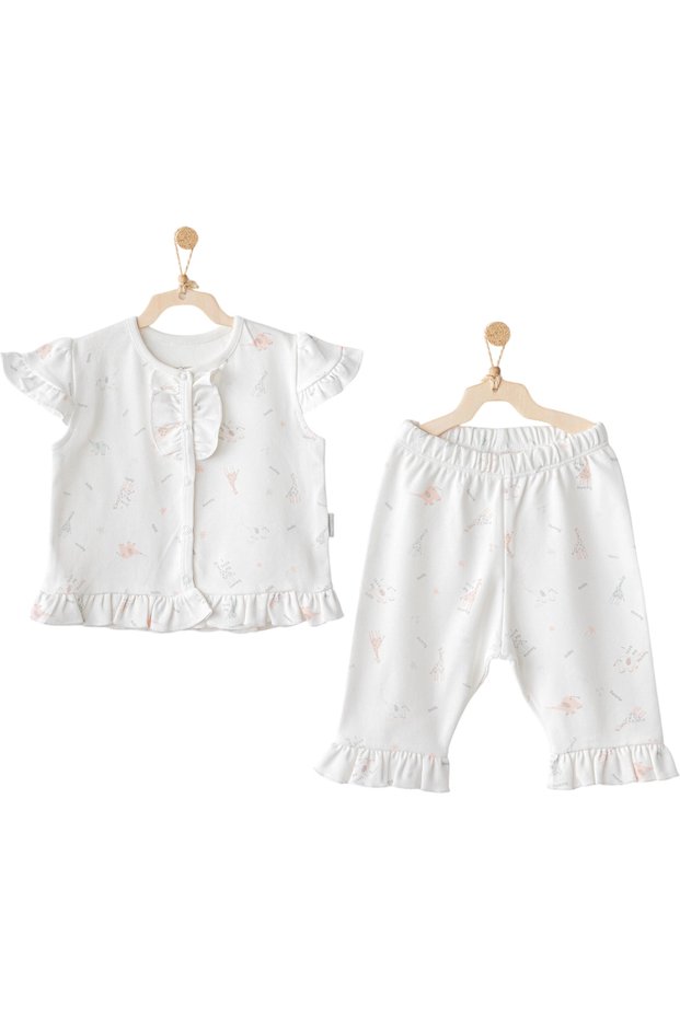 Ac25511 Love Family 2-Piece Baby Set Ecru