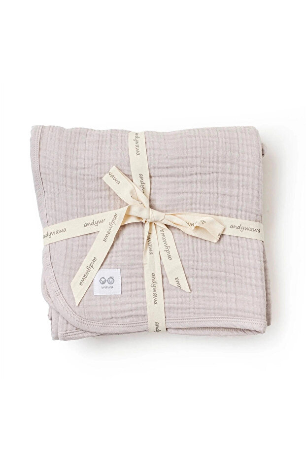 Ac25870 Müslin Home Baby Blanket 105*120 Beige