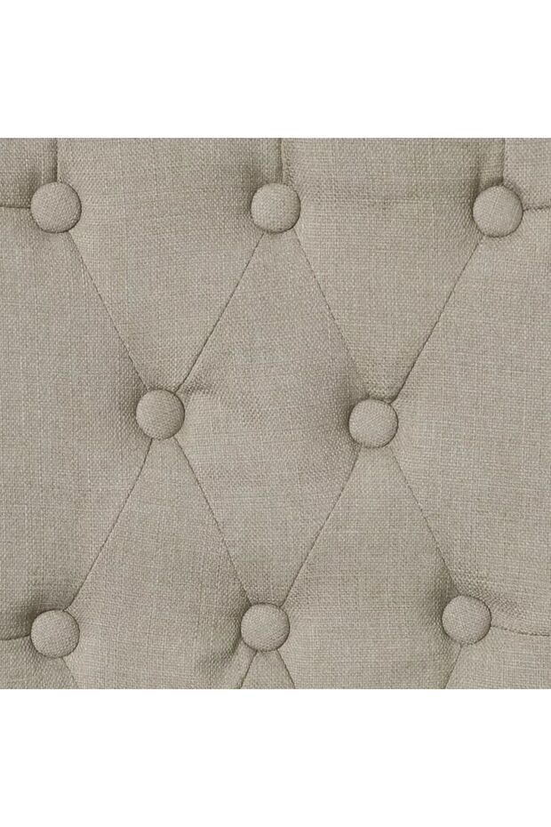 Scaune de bucătărie, 6 buc., cafeniu, material textil - 4