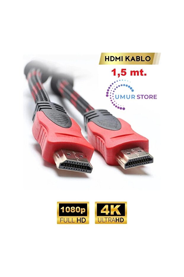 كابل HDMI نحاسي محمي بطول 1.5 متر