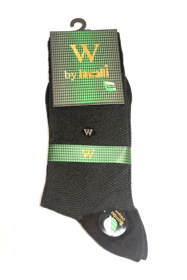 Gray Color Elastic Bamboo Men's Socks