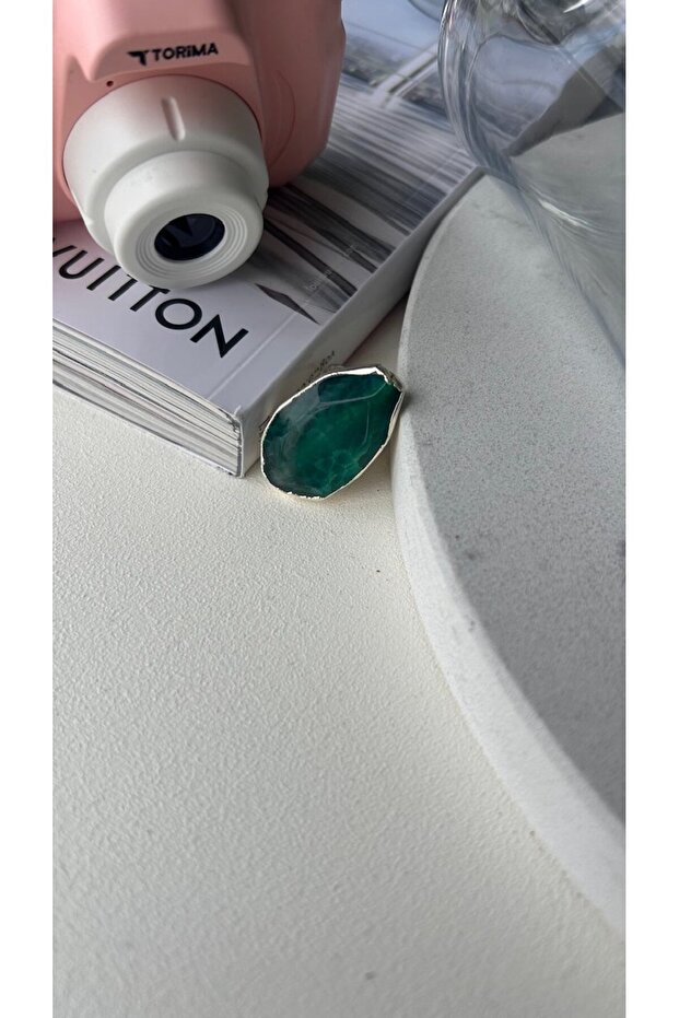 Green Agate Ring - 5