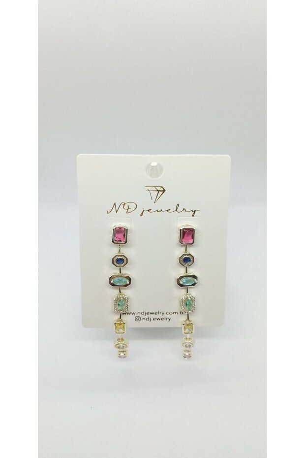 Brand Model Colorful Stone Earrings