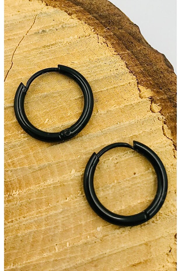 Silver Color Figured Steel Earrings