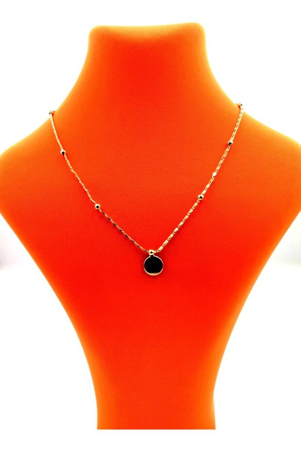 Gold Color Chain Figured Anti-Tarnish Special Design Necklace