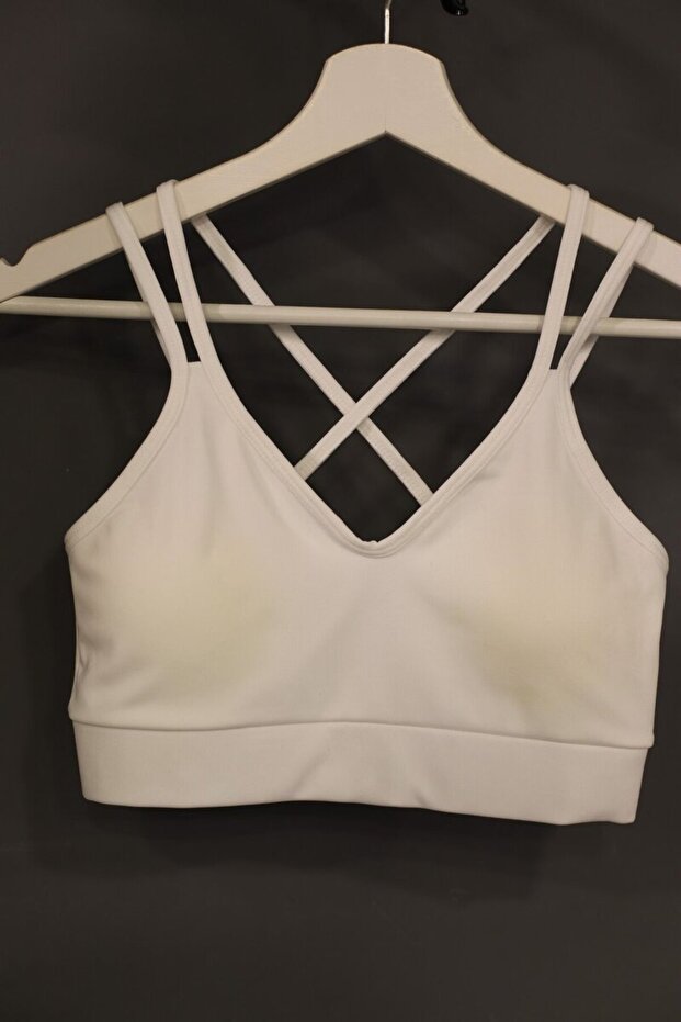 White Back Cross Bralet