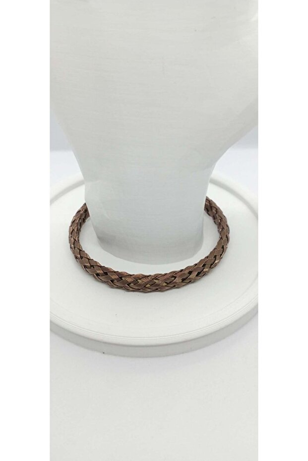 Steel Mesh Bracelet in Brown Tone