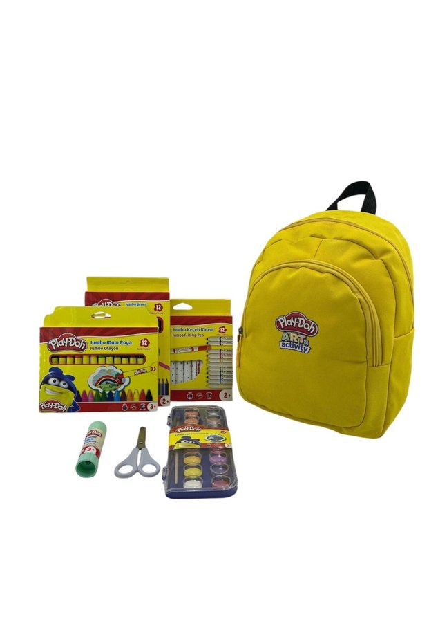 Play-Doh Kindergarten Bag and School Painting Kit 7 Pieces