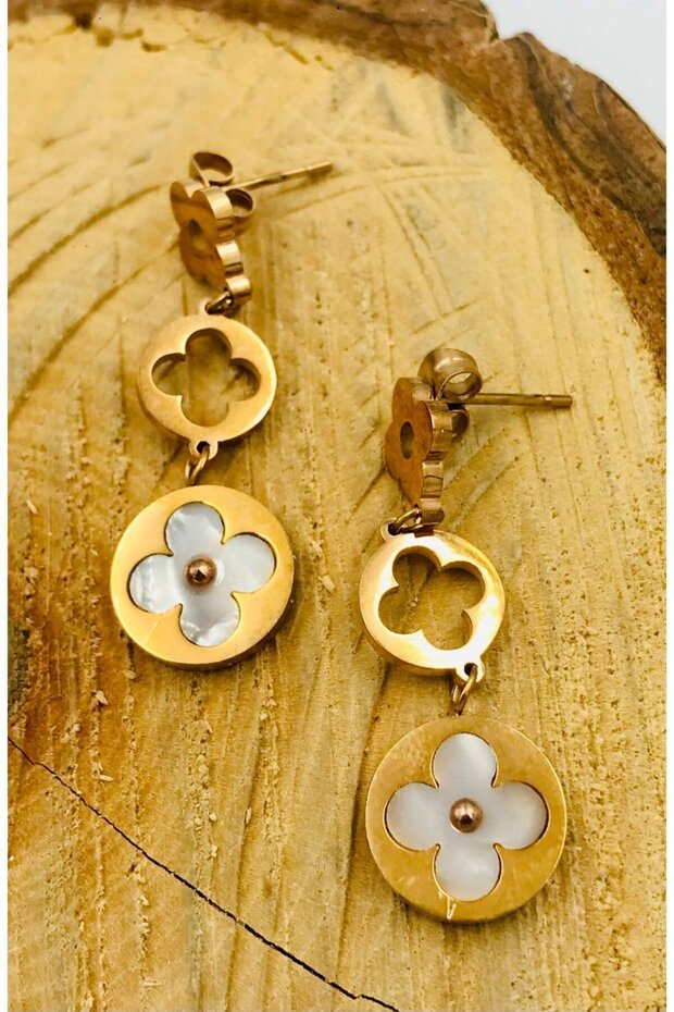 Steel Earrings - Figured Design