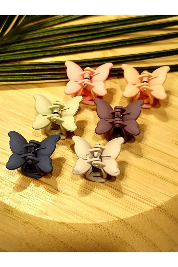 6-Piece Colorful Luxury Butterfly Buckle