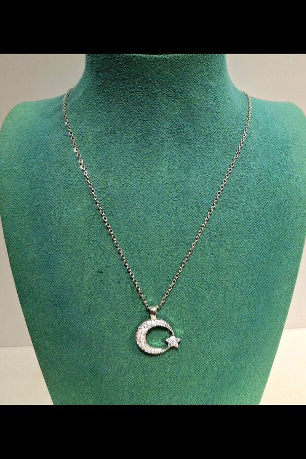 Luxurious Figured Shiny Anti-Tarnish Steel Necklace