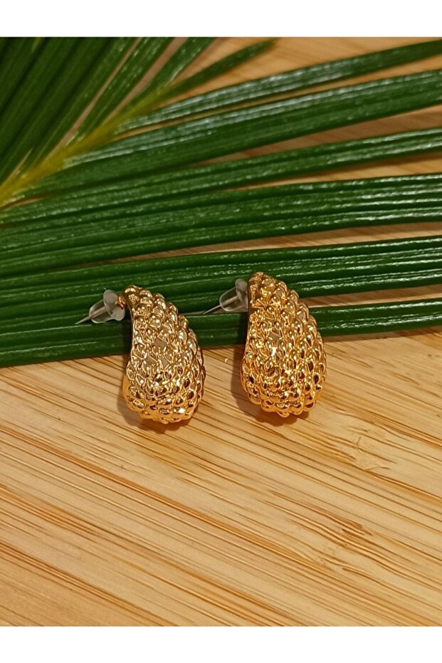 Bronze Color Luxury Showy Figured Earrings