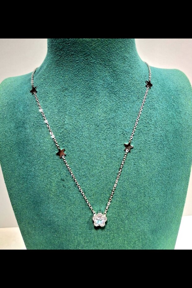 Luxurious Figured Shiny Anti-Tarnish Steel Necklace