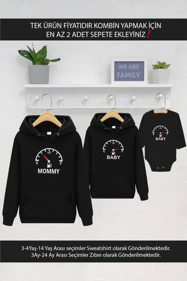 Mommy Baby Fuel Gauge Mother Son Daughter Is the Price of One Item Add 2 Pieces to the Cart to Make a Combination