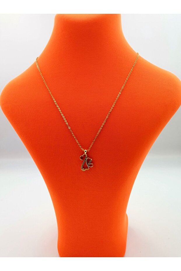 Gold Color Chain Figured Anti-Tarnish Special Design Necklace