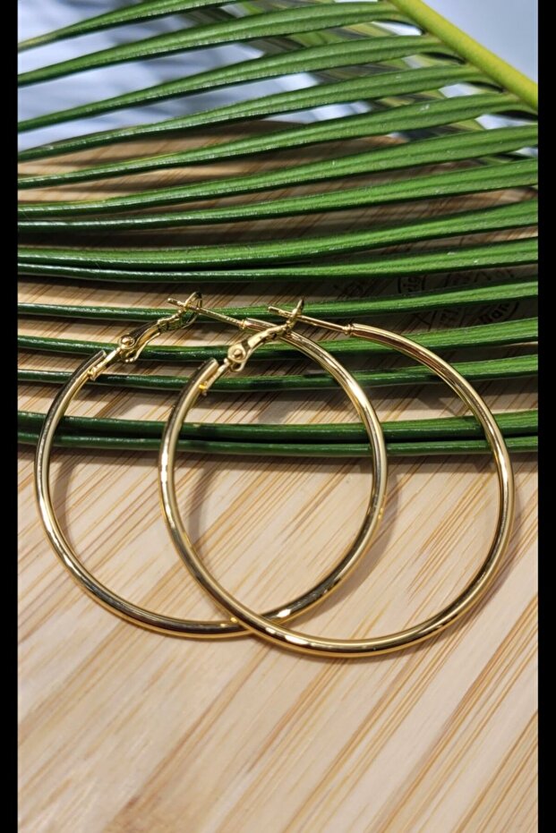Steel Tarnish Resistant Luxury Hoop Earrings