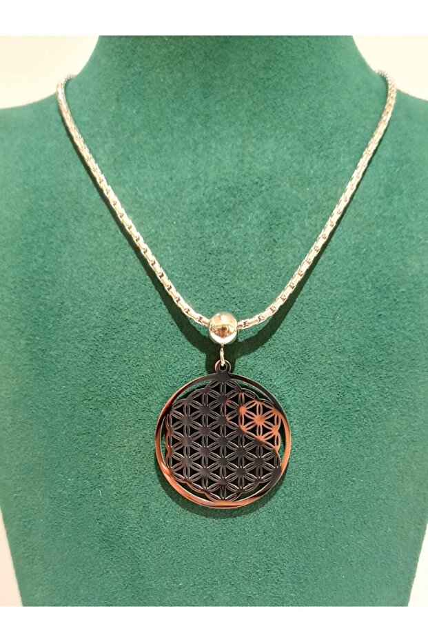 Silver Color Luxury Figured Flashy Necklace