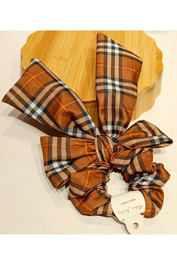 Luxurious Figured Large Colorful Bow Rubber Buckle
