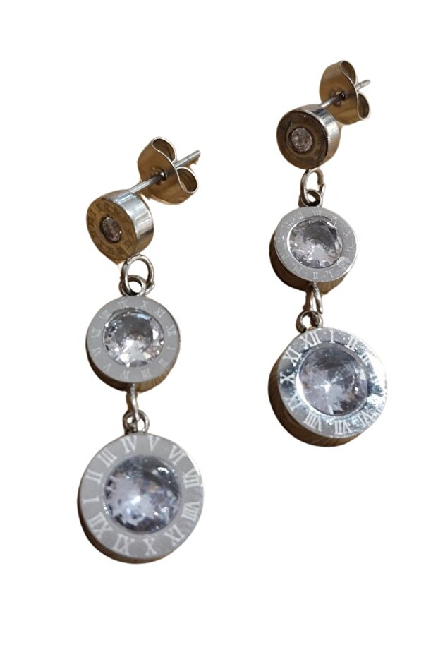 Luxurious Figured Flashy Earrings with Long Dangle