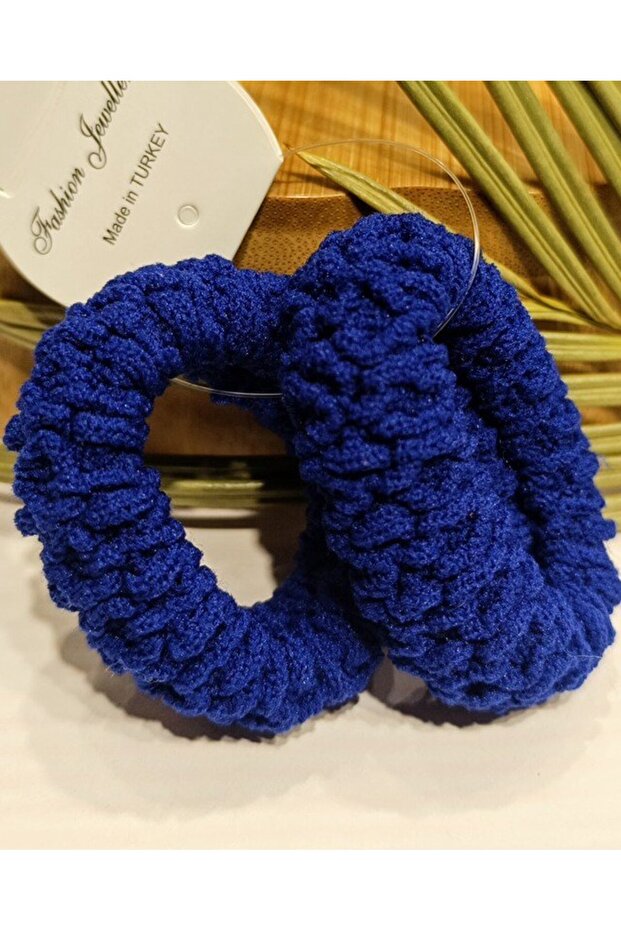 Luxurious Figured Navy Blue Rubber Buckle