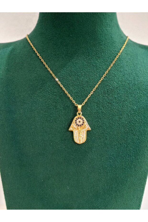 Gold Color Luxury Figured Showy Necklace