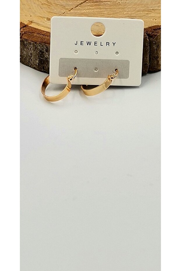 Gold Yellow Figured Four-Piece Anti-Tarnish Luxury Earrings