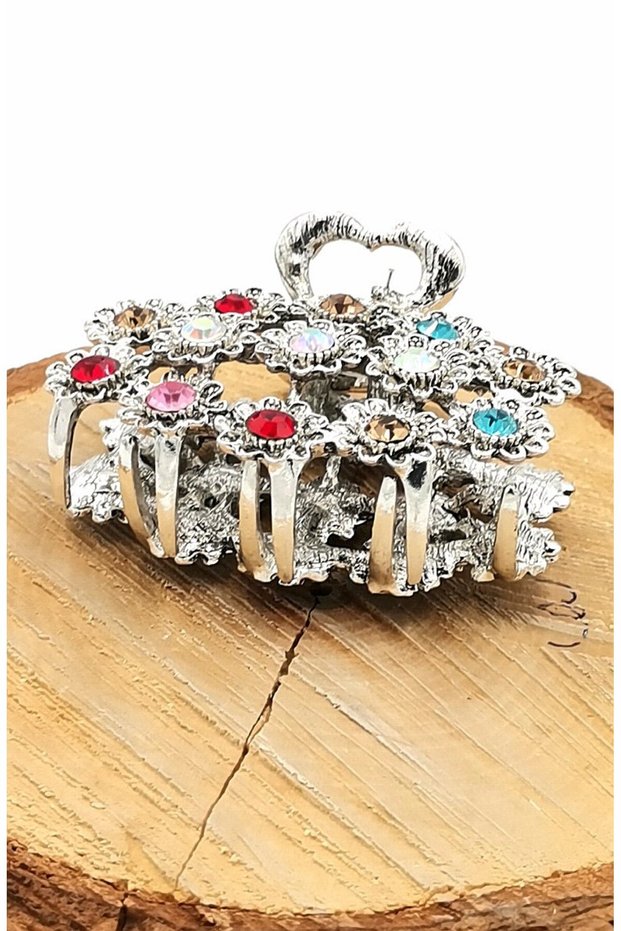 Cast Metal Colored Stone Luxury Buckle