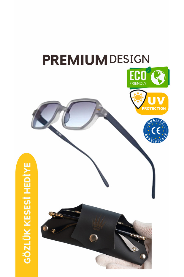 Royal Eyewear Re1022 Matte Gray Sunglasses