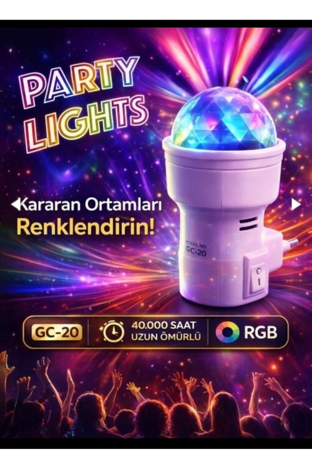 Disko Gece Lambası Priz