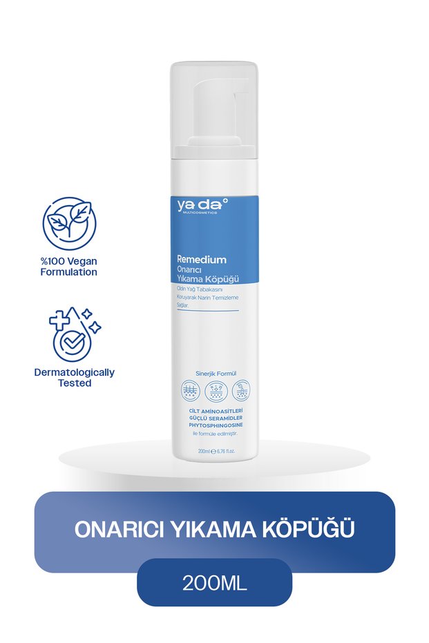 Remedium Sensitive Skin Cleansing Foam | Daily Facial Cleanser with Ceramide and Amino Acid 200 ml