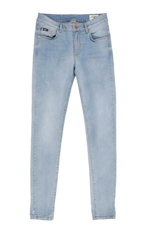 Amy Women Skinny Midrise Fit Jean Pants Gots Light Blue