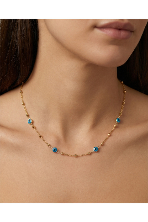 Nivora Nazar Beaded Dorika Steel Necklace