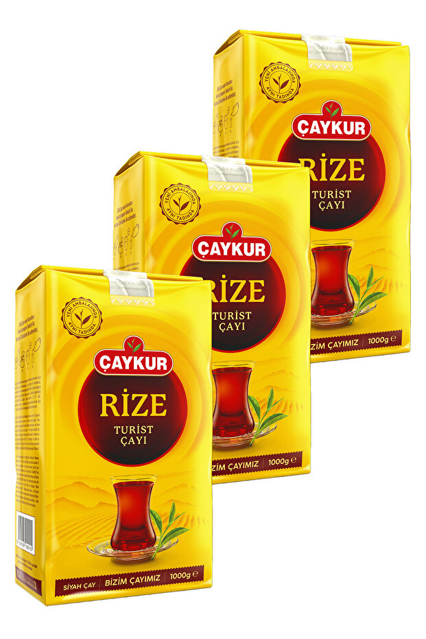 Çaykur Rize Turist Dökme Çay 1000 gr. Üçlü Paket