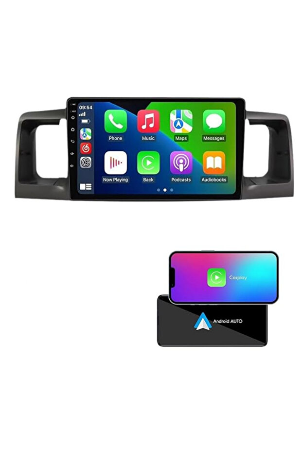 شاشة سيارة أندرويد لكورولا 2003-2006 مع Apple CarPlay وAndroid Auto وكاميرا خلفية - 2