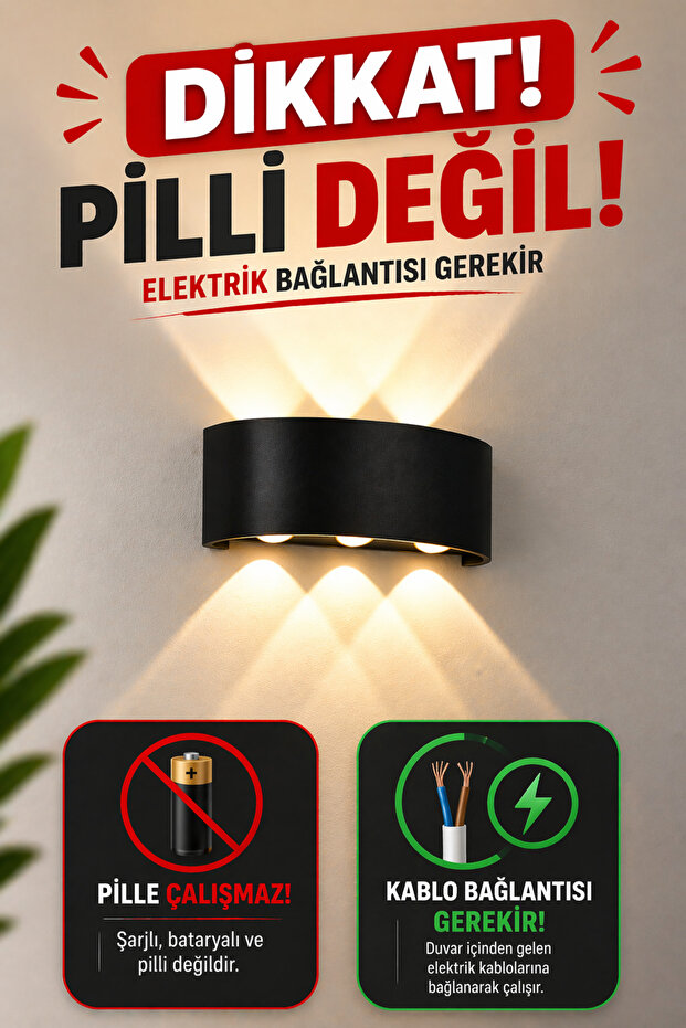 8011 10 واط LED الشمعدان الإضاءة مزدوجة الجوانب LED ديكور الجدار الشمعدان مقاومة للماء والغبار