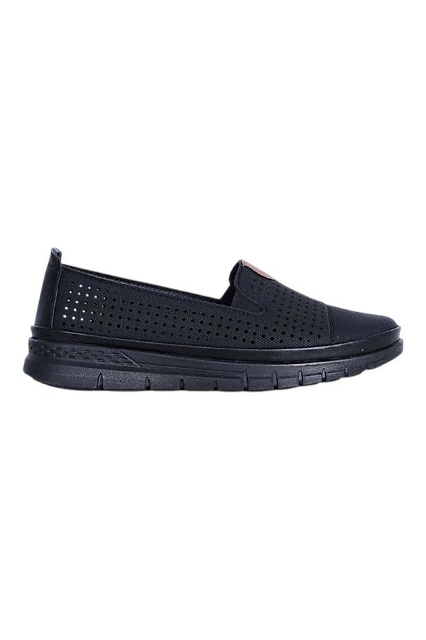 102-Yz Atom Black Women's Ballerina Shoes