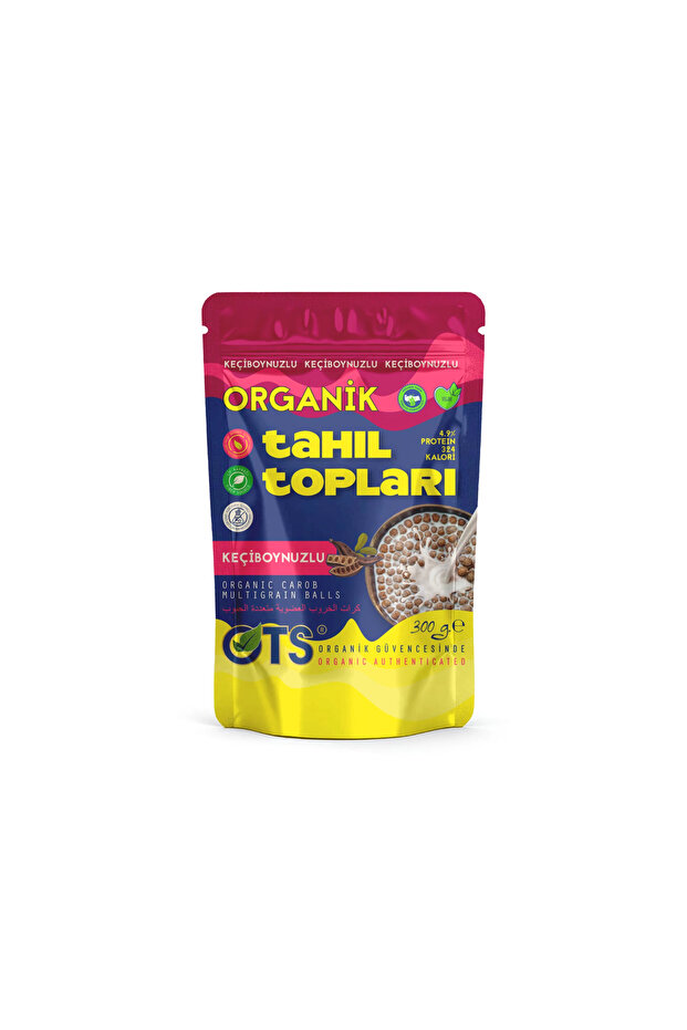 OTS Organik Keçiboynuzlu Tahıl Topları 300 gr (Organik Sertifikalı, Pestisit Analizli)