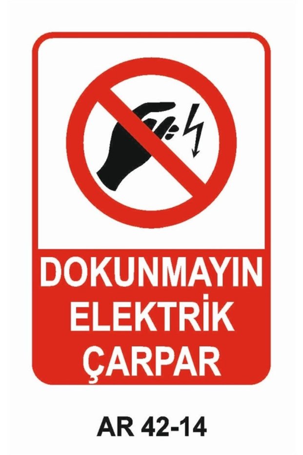 Do Not Touch Electricity Contact Work Safety Warning Sign 1 Piece Pvc 21 X 29cm