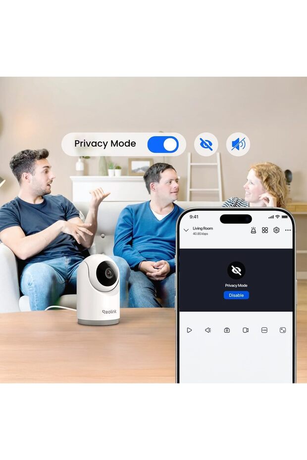 E321 2K 3MP Wi-Fi Smart Cam, 10x Zoom, Time Lapse, Baby Cry Alert, 512GB Support Cam - 6