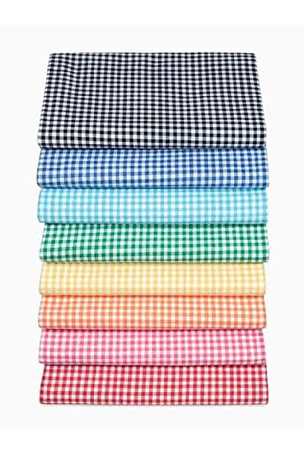 Piti Checkered Cotton Tablecloth Picnic Cloth Nostalgic Cloth 170*170 Light Green