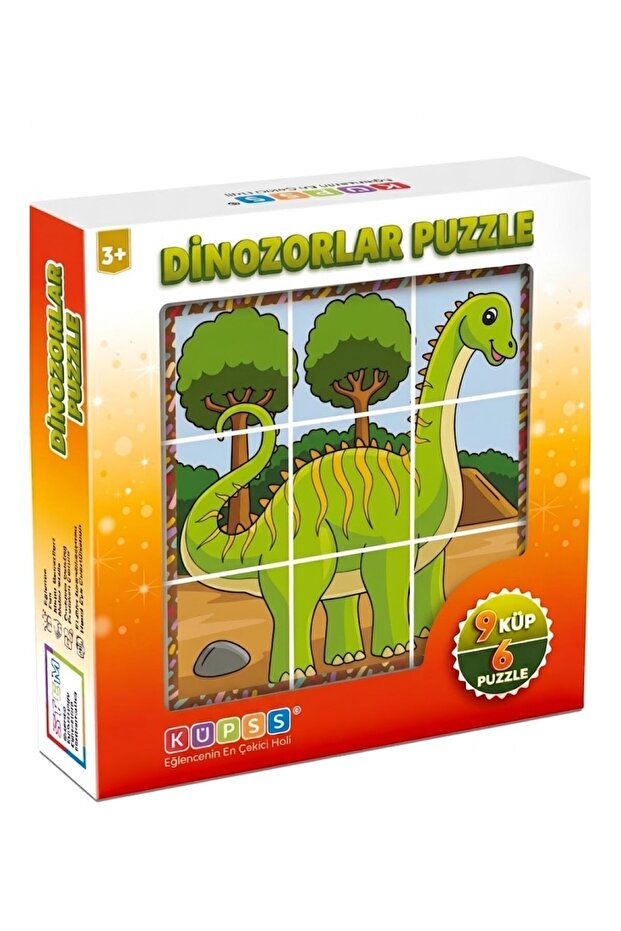 Dinosaur 3D Puzzle Series 2 - 6 Different Educational Cube Puzzles