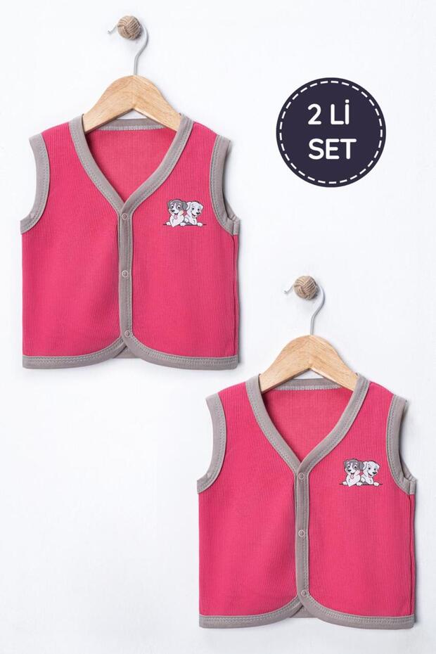 Baby Cotton Corded Fabric 2-Piece Vest
