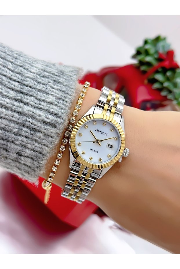 Steel Cord Minimal Case Women's Watch 3 Atm Waterproof 2 Years Warranty + Bracelet as a Gift