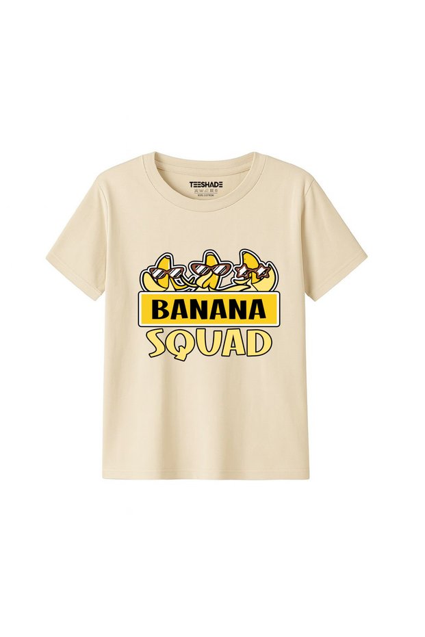 Banan Squad T-Shirt for Unisex Kids 100% Cotton, Multiple Colors – Sizes 0-16 Years