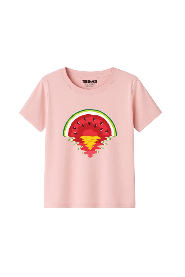 Watermellon Sunset T-Shirt for Unisex Kids 100% Cotton, Multiple Colors – Sizes 0-16 Years