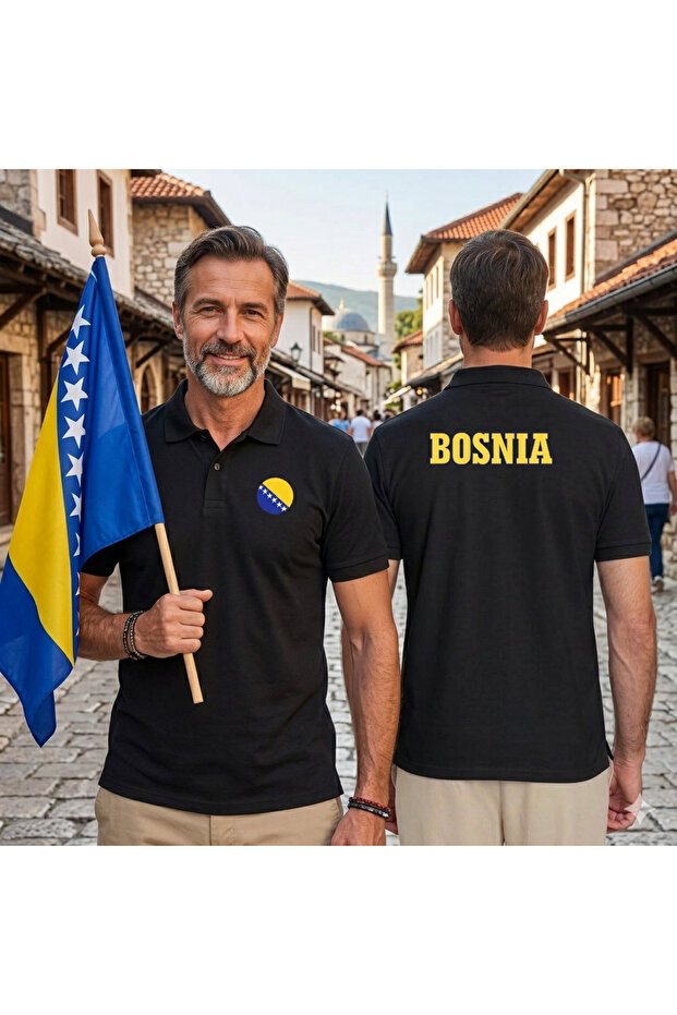 Bosnia Polo Collar T-Shirt