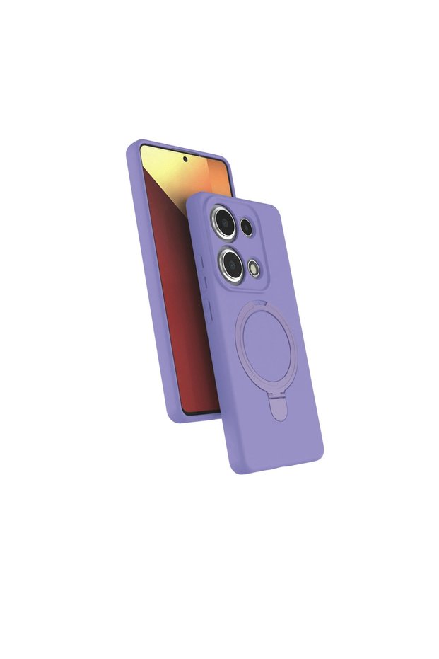 Xiaomi Redmi Note 13 Pro 4g Regal Magsafe Stand Cover - Lilac