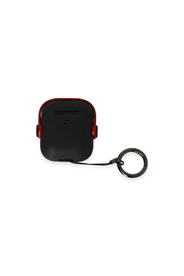 حافظة رائعة لسماعات Airpods 2 (الجيل الثاني) - أسود-أحمر ILKEL-RSITDK4