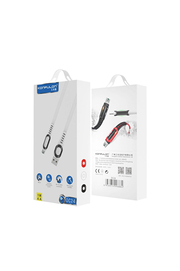 Dc24 Micro USB Cable 1.2m 4A - Red - 2