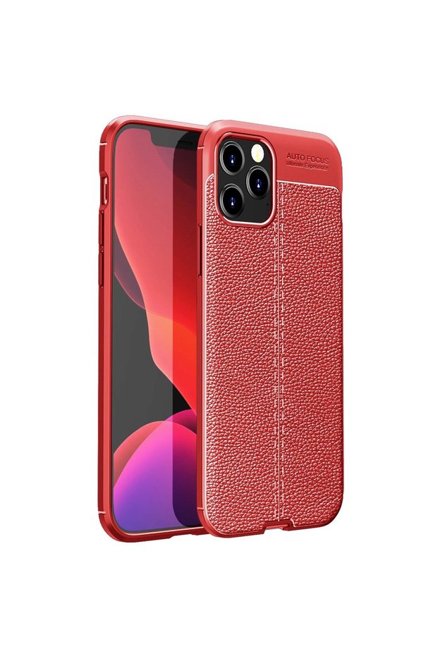 Apple iPhone 12 Pro Case Auto Focus Cover - Red